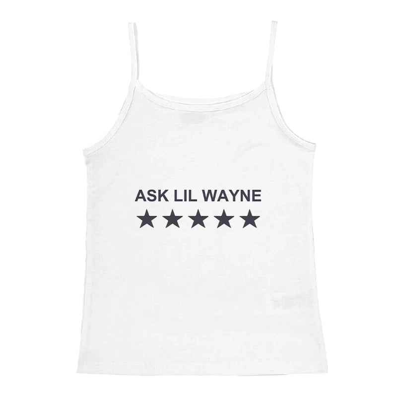 Y2K Star Print Crop Top
