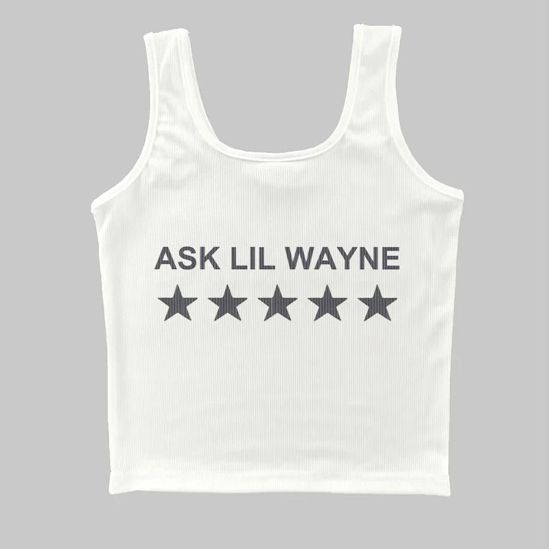 Y2K Star Print Crop Top