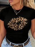 Leopard Lips Graphic Tee
