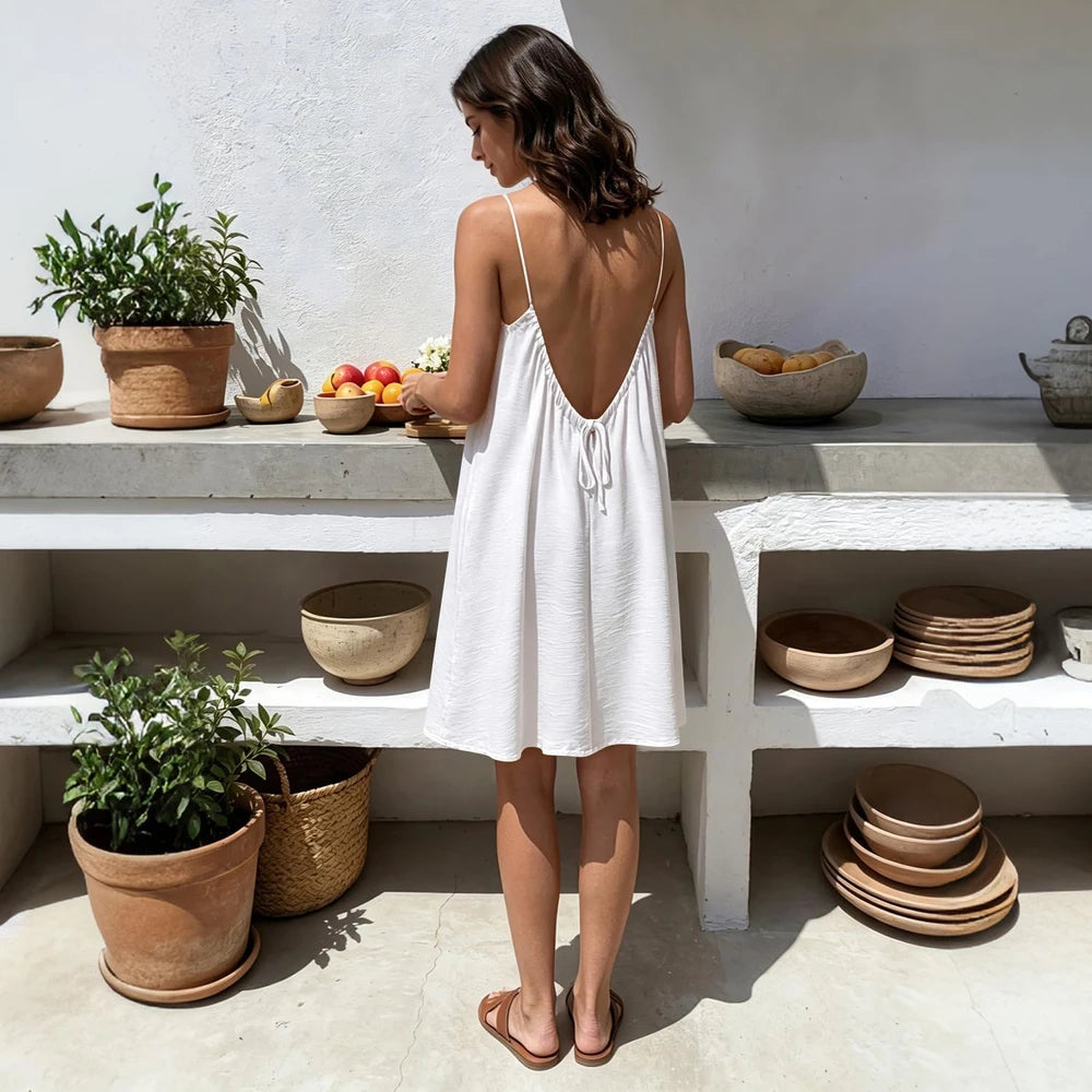 Flowy Backless Sundress