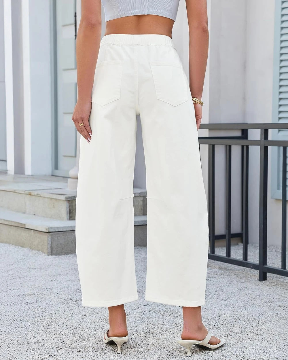 Grapent High Waisted Barrel Jeans