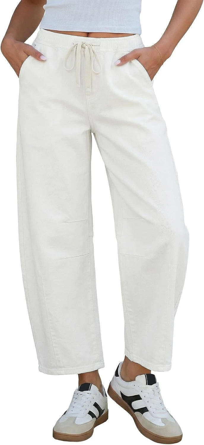 Grapent High Waisted Barrel Jeans