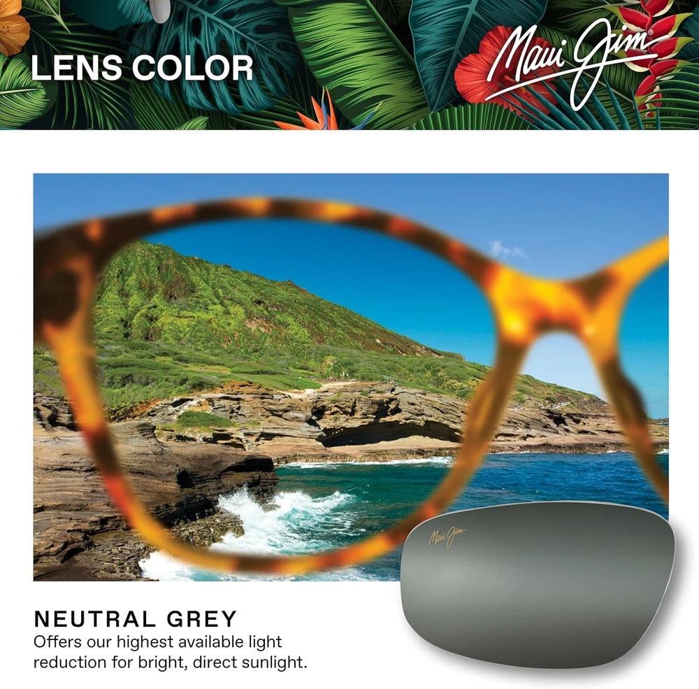 Maui Jim Punchbowl Rectangular Sunglasses