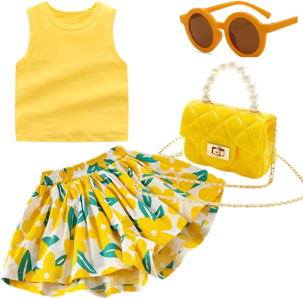 Deerhobbes Girls Summer Outfit Set