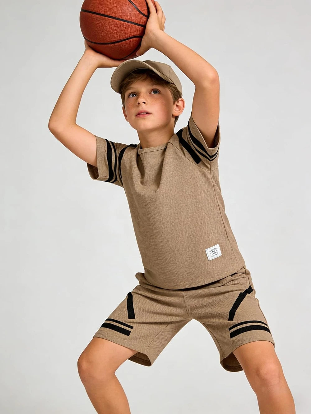 Cakaner Boys Waffle Knit Outfit