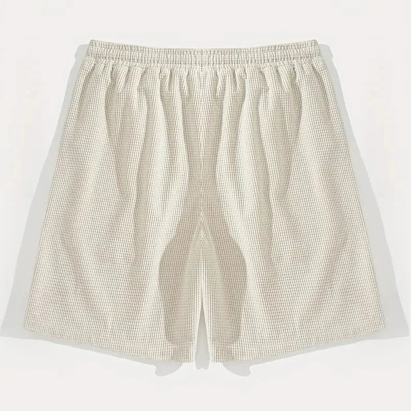 Textured Casual Sports Shorts